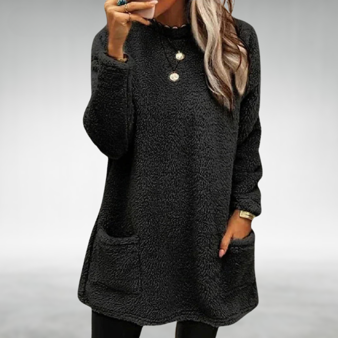 Nora – Fleece-Pullover mit Taschen