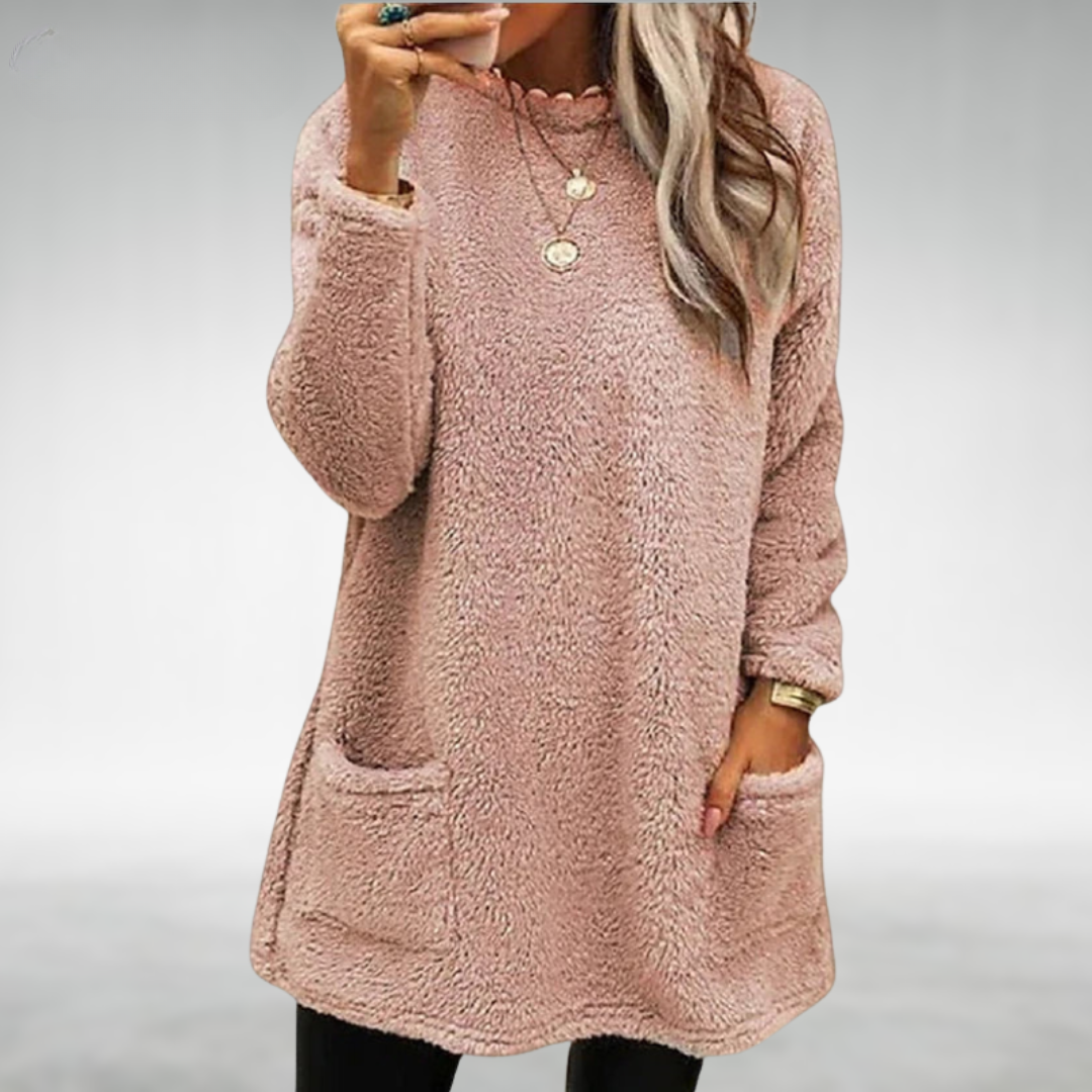Nora – Fleece-Pullover mit Taschen