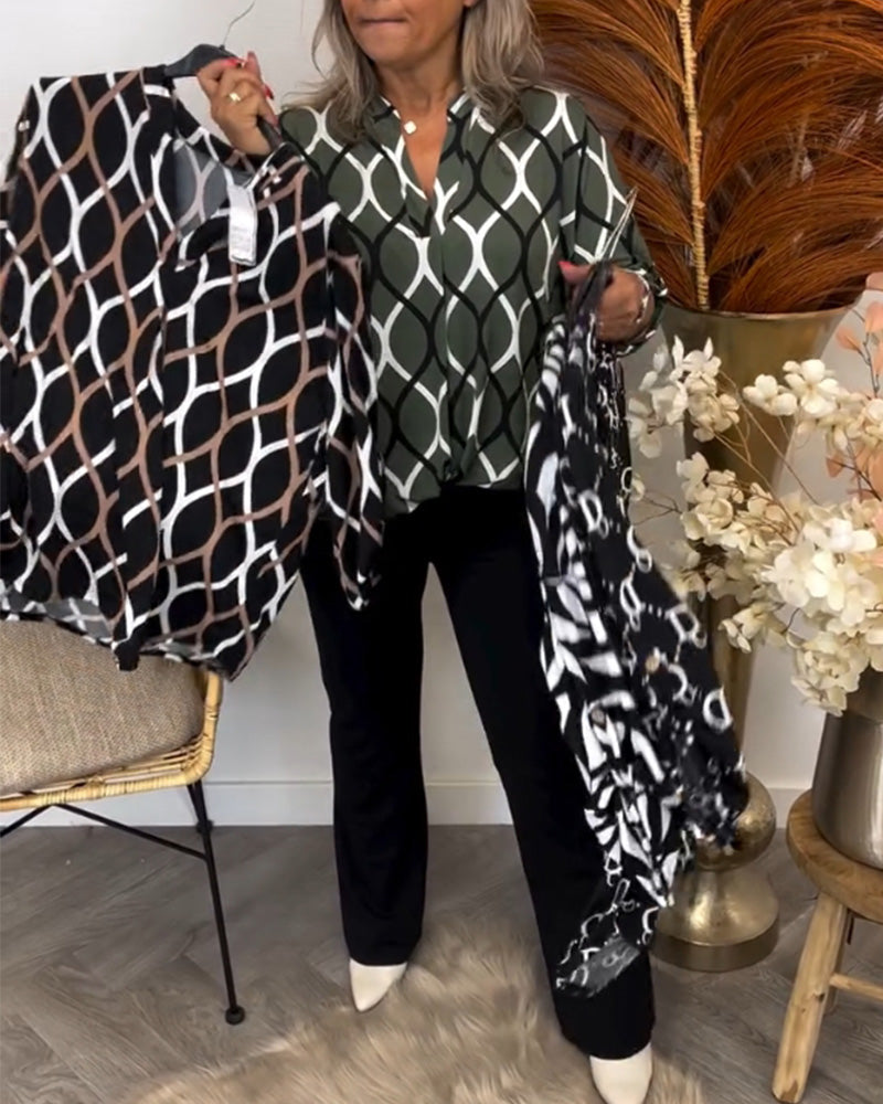 Noor – Bluse mit Grafischem Druck