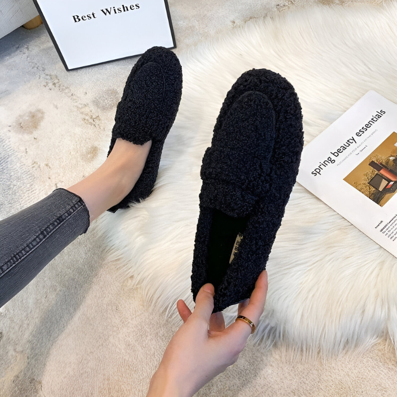 Nina™ | Warme bequeme Schafwoll-Loafers