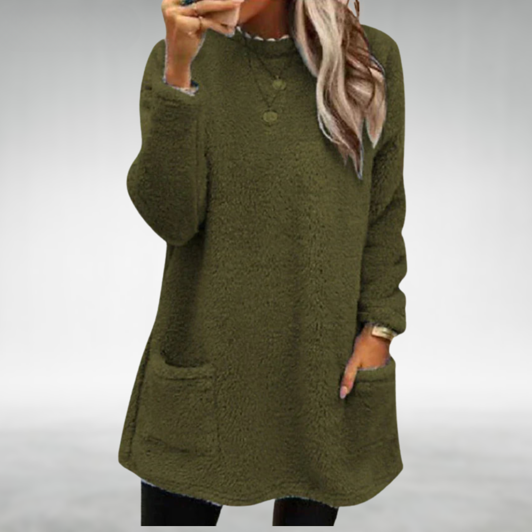 Nora – Fleece-Pullover mit Taschen