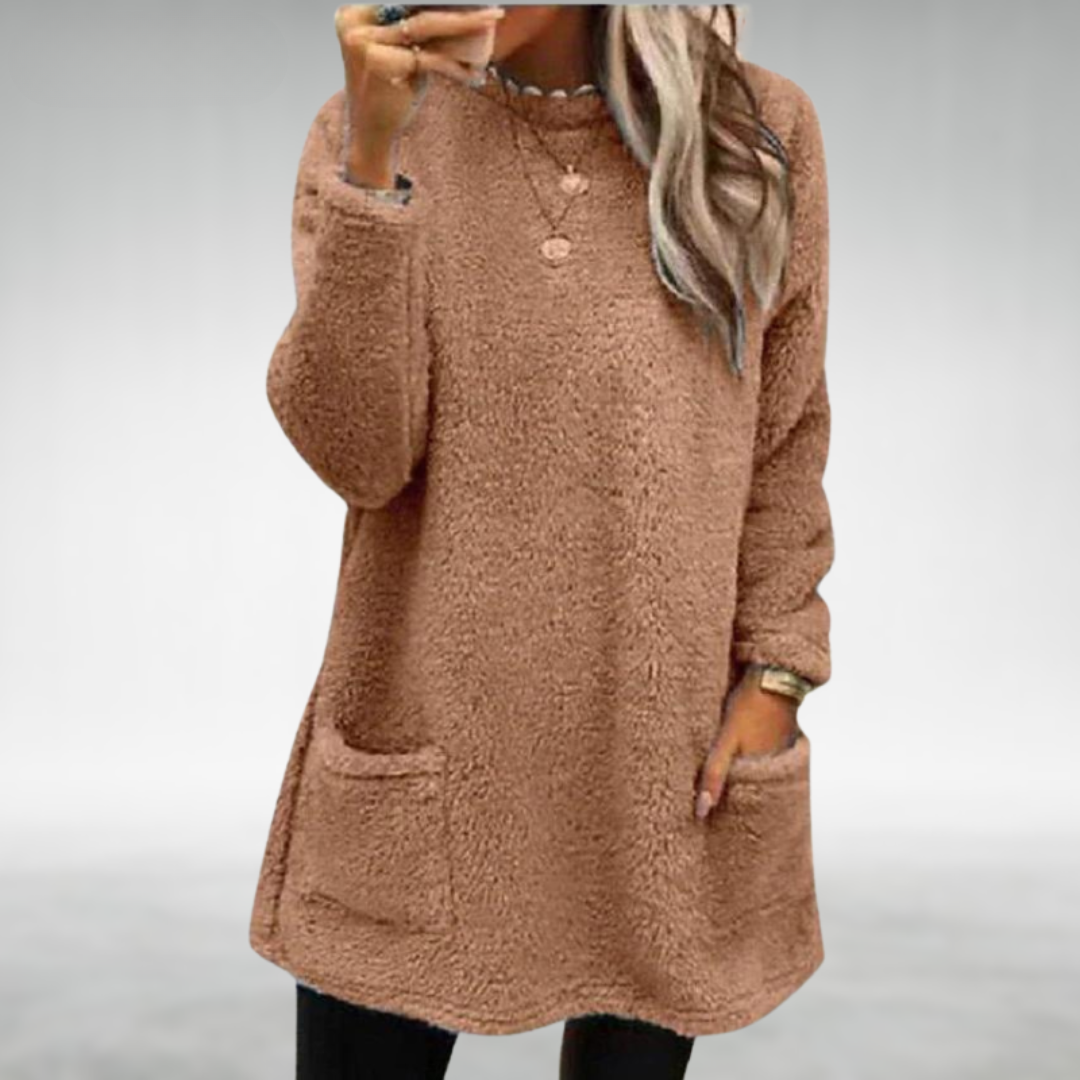 Nora – Fleece-Pullover mit Taschen