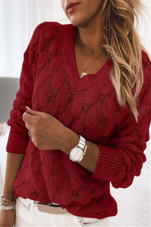 Delaney™ | Eleganter V-Ausschnitt Pullover