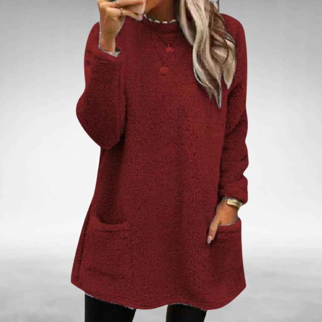 Nora – Fleece-Pullover mit Taschen