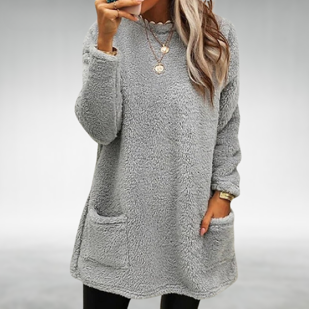 Nora – Fleece-Pullover mit Taschen