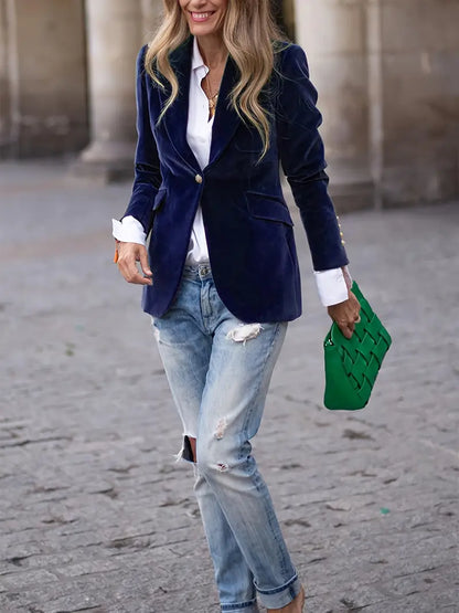JULISSA | ELEGANTER VELVET BLAZER
