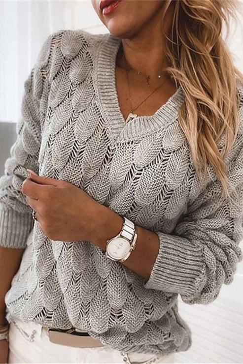 Delaney™ | Eleganter V-Ausschnitt Pullover