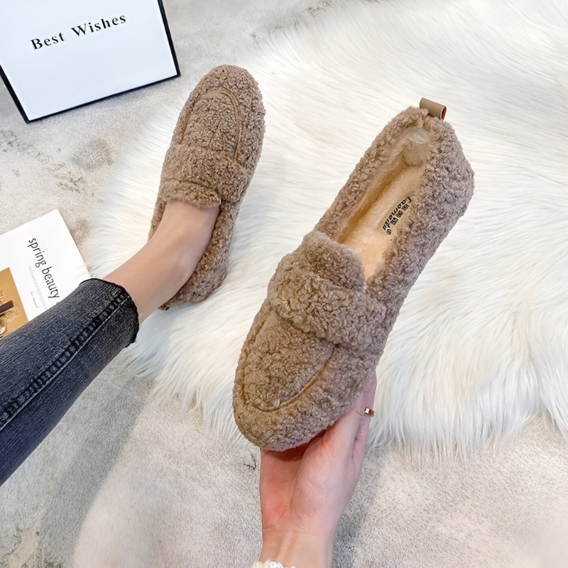 Nina™ | Warme bequeme Schafwoll-Loafers