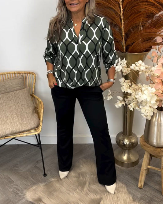 Noor – Bluse mit Grafischem Druck