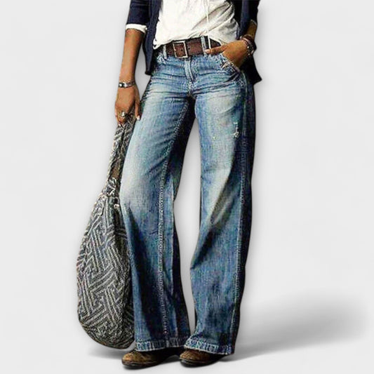 Hedi - Denim-Hose mit weitem Bein
