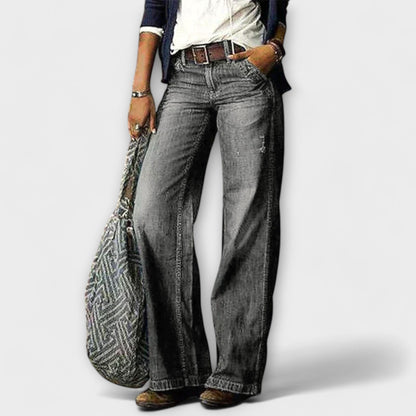 Hedi - Denim-Hose mit weitem Bein