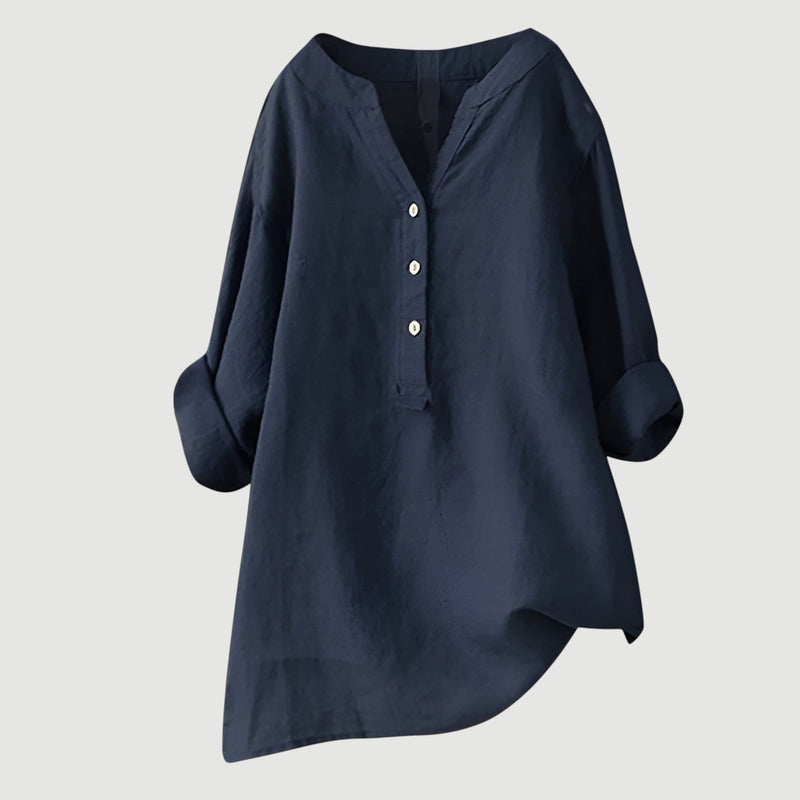Zarina - Bequeme Leinenbluse