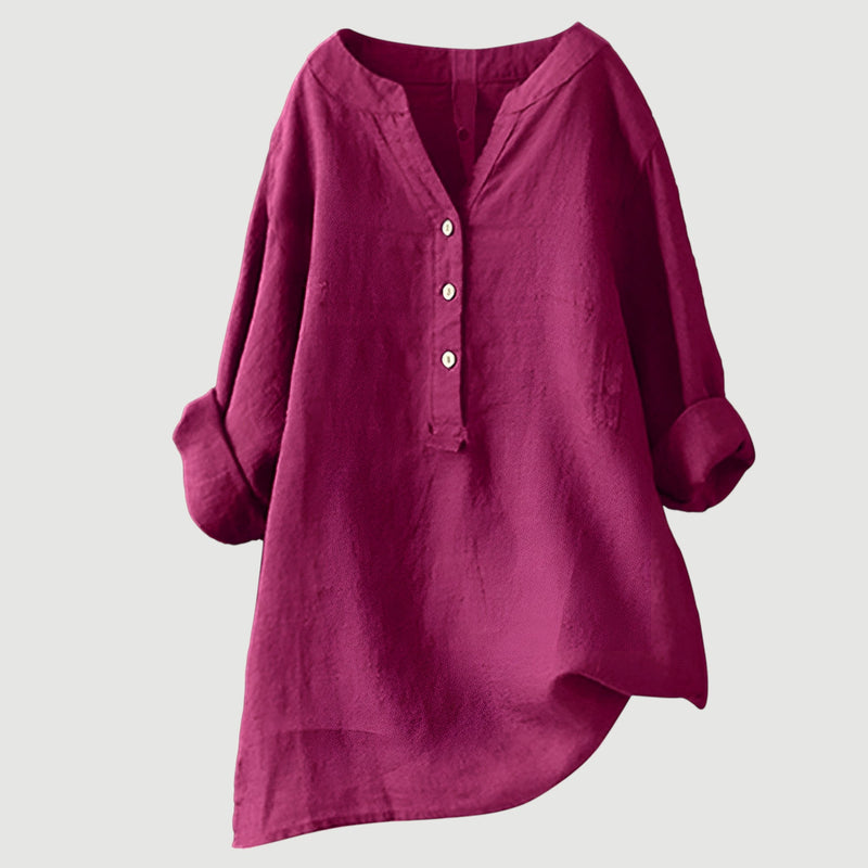 Zarina - Bequeme Leinenbluse